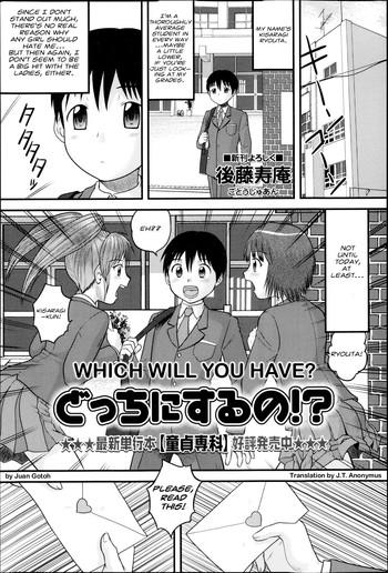 docchi ni suru no which will you have cover